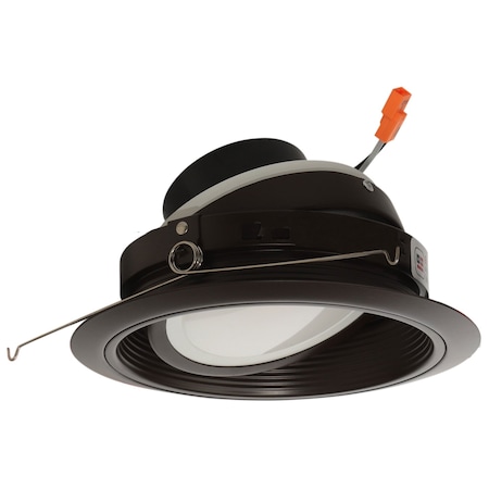 Elco Lighting 6 Round LED Adjustable Phenolic Baffle with PAR38 Gimbal Insert" EL47630BZ